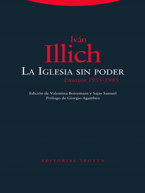 Title details for La Iglesia sin poder by Iván Illich - Wait list